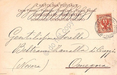 Cartolina Madonna di Tirano panorama 1905 | Immagine Gallery 2