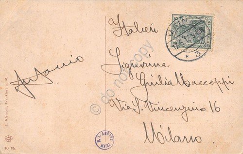 Cartolina Mainz Kaiserbrucke 1912 | Immagine Gallery 2