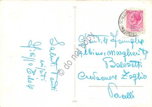 Cartolina Malles Val Venosta Albergo Iris