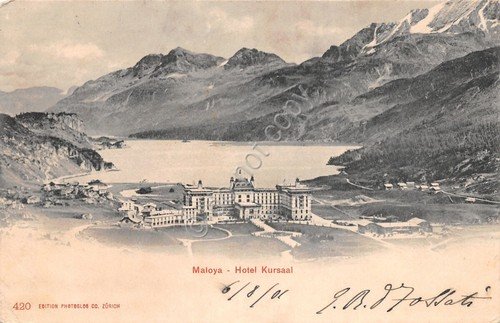 Cartolina Maloya Hotel Kursaal 1901