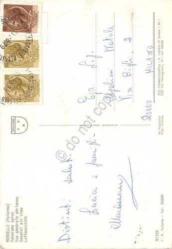 Cartolina Mandello Panorama aereo 1979