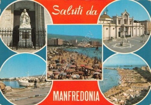 Cartolina Manfredonia vedute 1980 (Foggia) | Immagine principale