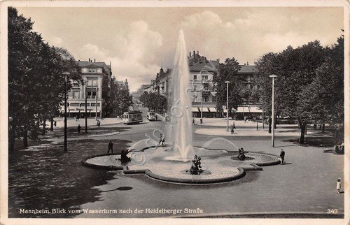 Cartolina Mannheim Blick nach der Heidelberger Strasse 1941 | Immagine principale