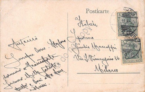 Cartolina Mannheim Friedrichsplatz 1912 | Immagine Gallery 2