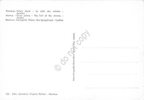 Cartolina Mantova Palazzo Ducale Sala degli Specchi Apollo | Immagine Gallery 2