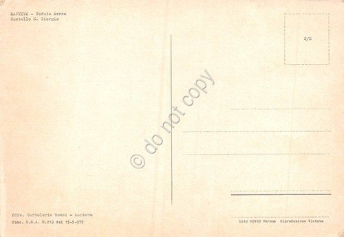 Cartolina Mantova Panorama aereo Castello S. Giorgio | Immagine Gallery 2