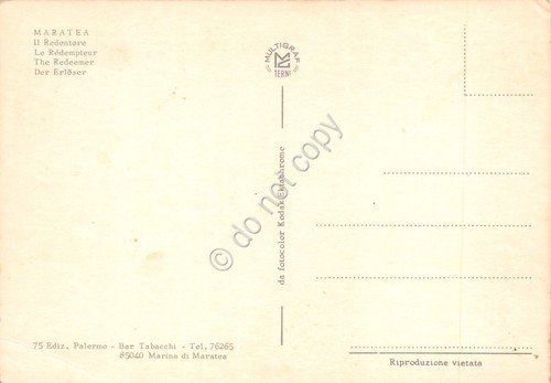 Cartolina Maratea Redentore portico case animata anni '70 | Immagine Gallery 2