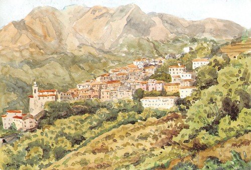 Cartolina Marciana Panorama illustrata timbro filatelico Festa Medioevale | Immagine principale