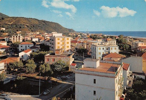 Cartolina Marina di Ascea Panorama case anni '80
