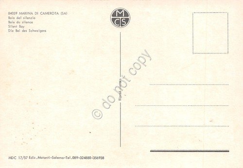 Cartolina Marina di Camerota Baia del silenzio animata anni '70 | Immagine Gallery 2