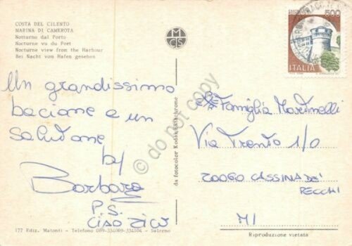 Cartolina Marina di Camerota Notturno dal porto | Immagine Gallery 2