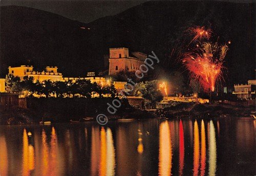 Cartolina Marina di Camerota notturno fuochi artificiali anni '70 | Immagine principale