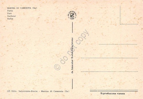 Cartolina Marina di Camerota porto da un terrazzo anni '70 | Immagine Gallery 2