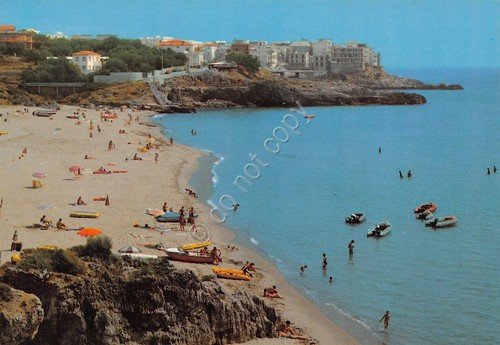 Cartolina Marina di Camerota spiaggia Calanga animata costa edifici anni … | Immagine principale