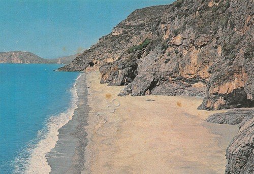 Cartolina Marina di Camerota Spiaggia Mingardo anni '80 | Immagine principale