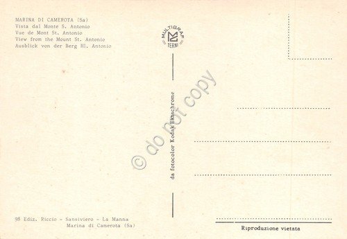 Cartolina Marina di Camerota vista da Monte S. Antonio anni … | Immagine Gallery 2