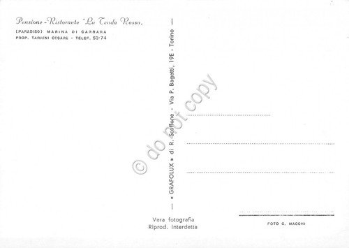 Cartolina Marina di Carrara ( Paradiso) Ristorante La tenda rossa … | Immagine Gallery 2