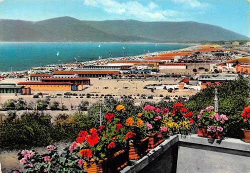 Cartolina Marina di Carrara Spiaggia 1963 (Massa) | Immagine principale