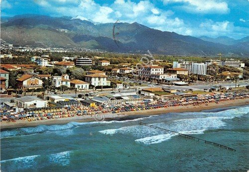 Cartolina Marina di Massa Panorama Aereo 1966 | Immagine principale