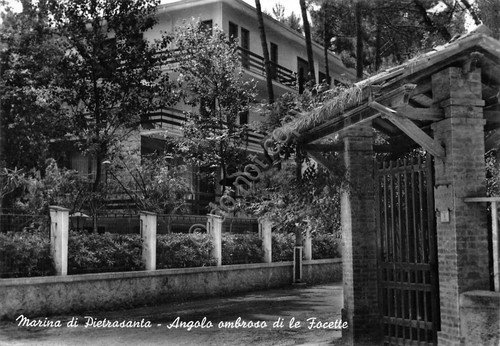 Cartolina Marina di Pietrasanta angolo di Le Focette 1960 | Immagine principale