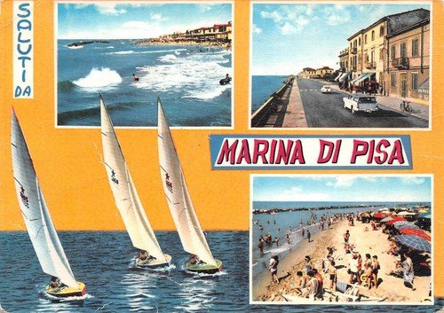 Cartolina Marina di Pisa Vedutine | Immagine principale