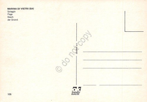 Cartolina Marina di Vietri sul mare panorama spiaggia e paese … | Immagine Gallery 2