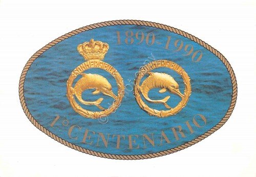 Cartolina Marina Militare 1° Centenario dei Sommergibili Italiani 1990 | Immagine principale