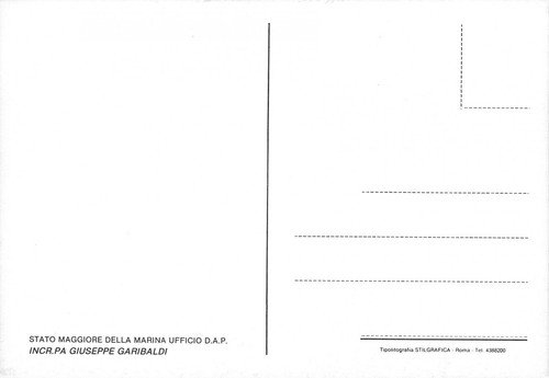 Cartolina Marina Militare Nave Incrociatore Giuseppe Garibaldi