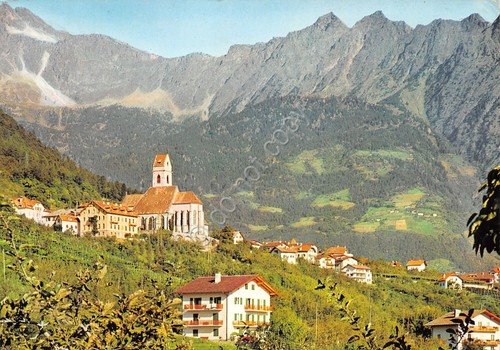 Cartolina Marlengo presso Merano panorama anni '70