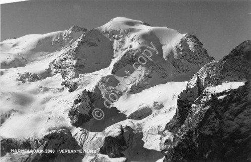 Cartolina Marmolada Versante Nord 1953 | Immagine principale