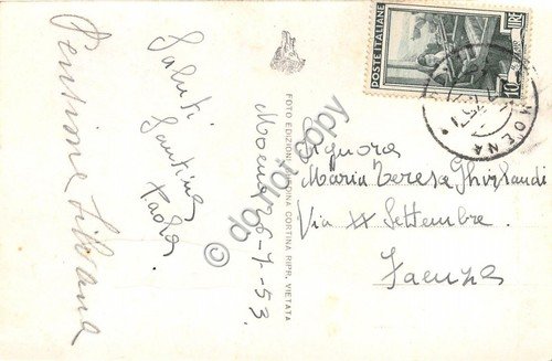 Cartolina Marmolada Versante Nord 1953 | Immagine Gallery 2