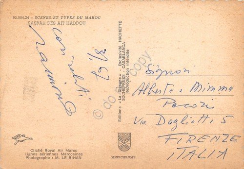 Cartolina Marocco Kasbah des Ait Haddou 1967 | Immagine Gallery 2