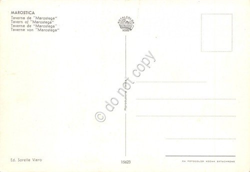 Cartolina Marostica Taverna De Marostega | Immagine Gallery 2