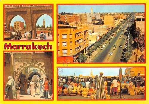 Cartolina Marrakech multi view 2001 | Immagine principale