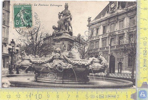 Cartolina Marseille - Fontaine Estrangin - Vg France Congo B. … | Immagine principale