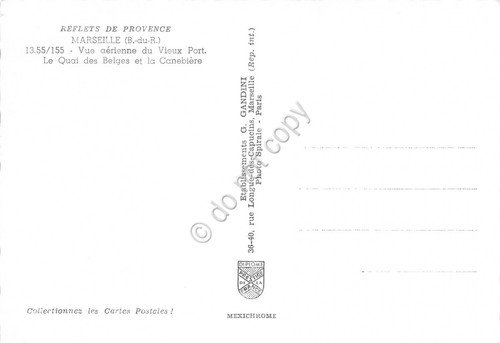 Cartolina Marseille vue aerienne du Vieux Port | Immagine Gallery 2