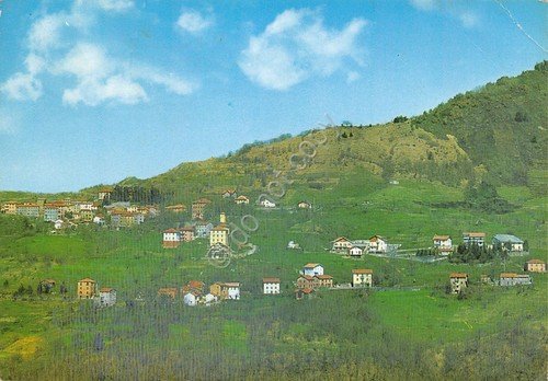 Cartolina Marzano panorama 1971 piega (Genova)