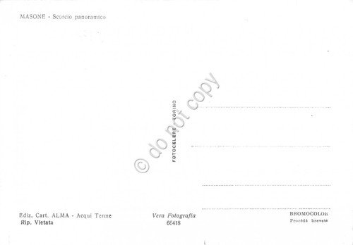 Cartolina Masone Panorama (Genova)