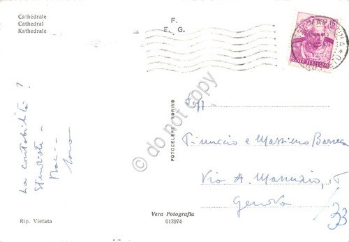 Cartolina Massa Marittima Cattedrale auto animata 1962 | Immagine Gallery 2