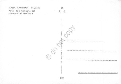 Cartolina Massa Marittima Duomo Parata delle Comparse del Balestro del … | Immagine Gallery 2