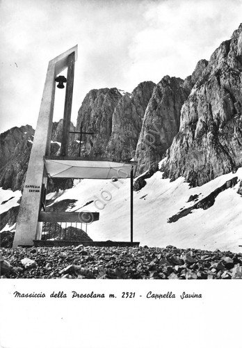 Cartolina Massiccio della Presolana Cappella Savina 1963