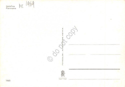 Cartolina Matelica panorama anni '60 | Immagine Gallery 2