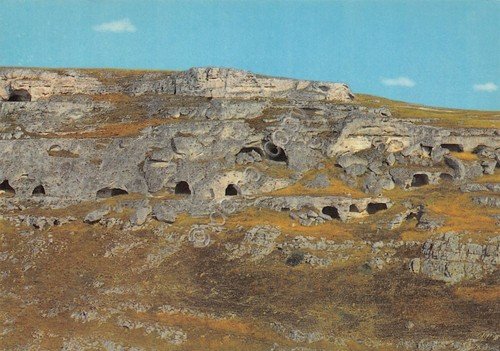 Cartolina Matera Caverne sul torrente la Gravina | Immagine principale
