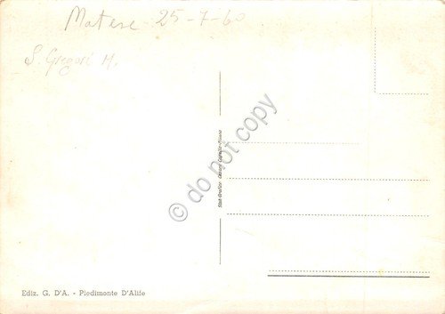 Cartolina Matese da Miralago panorama anni '60