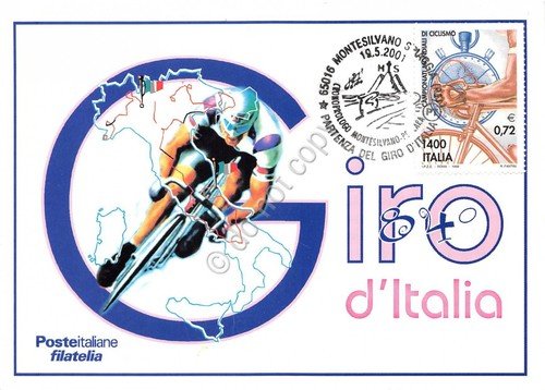 Cartolina Maximum 84° giro d'Italia 2001