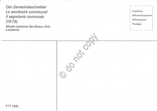 Cartolina Maximum Albert Anker 1981