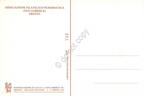 Cartolina Maximum Alcide De Gasperi 1981 | Immagine Gallery 2