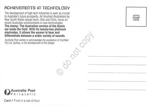 Cartolina Maximum Australia Achievments in technology Card 1 1987 | Immagine Gallery 2