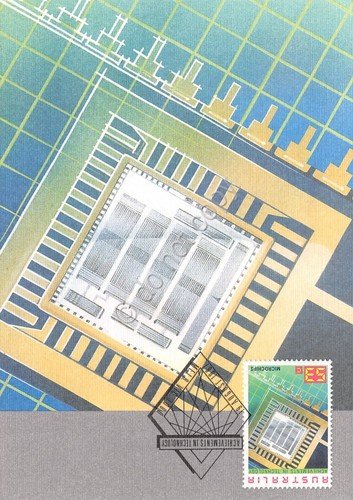Cartolina Maximum Australia Achievments in technology card 2 1987