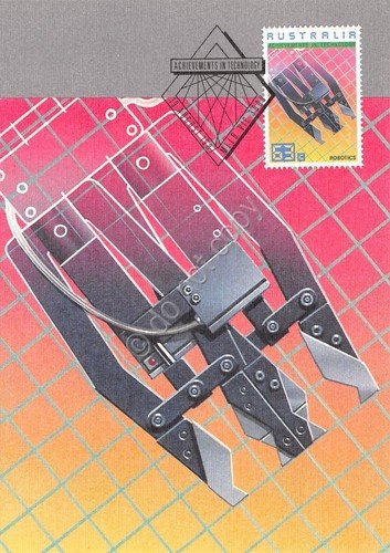 Cartolina Maximum Australia Achievments in technology card 3 1987